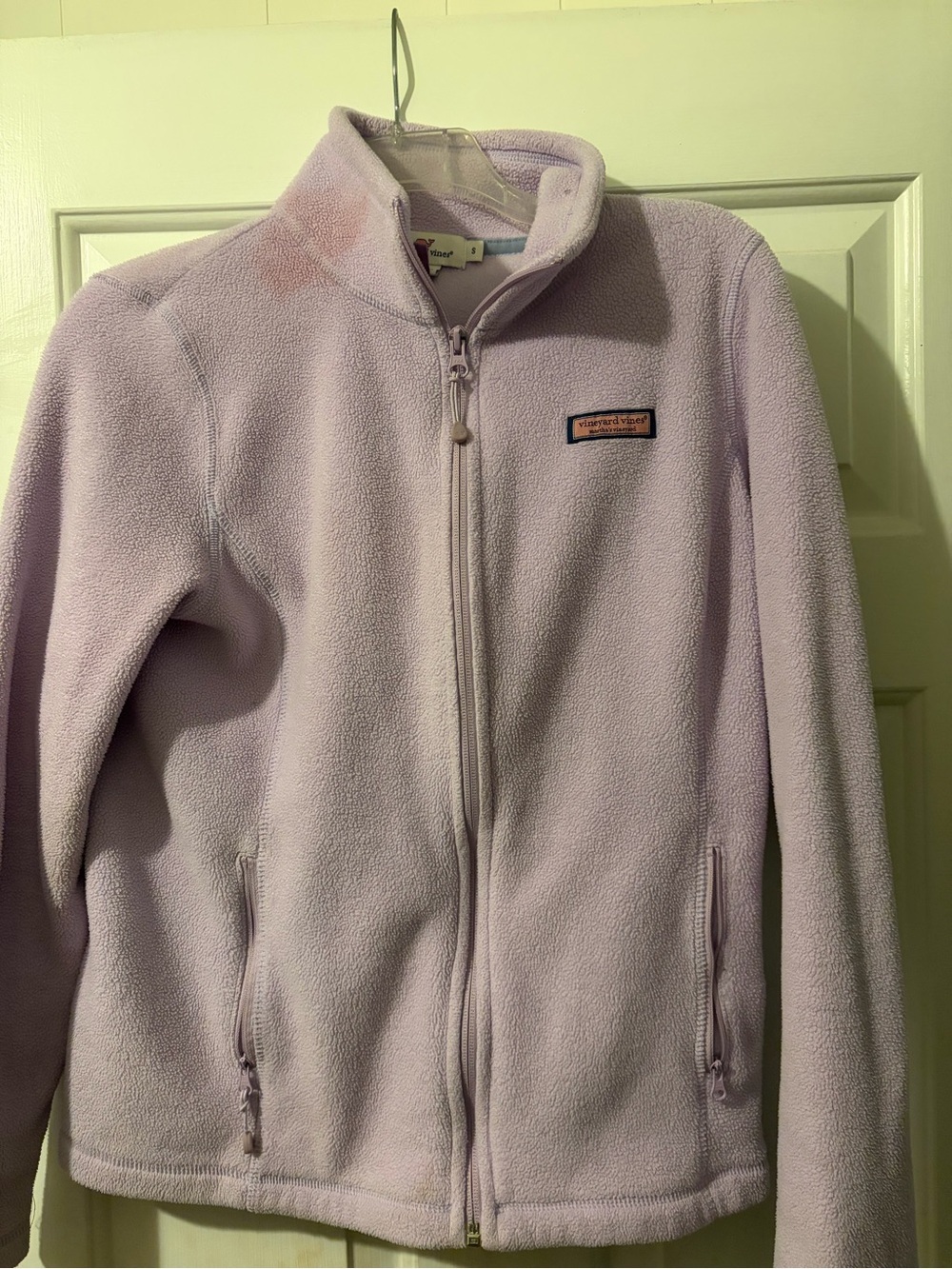 Vineyard Vines Lavender Full-Zip Fleece Jacket